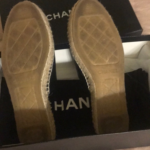 Chanel Black Espadrilles slides - Picture 7 of 12